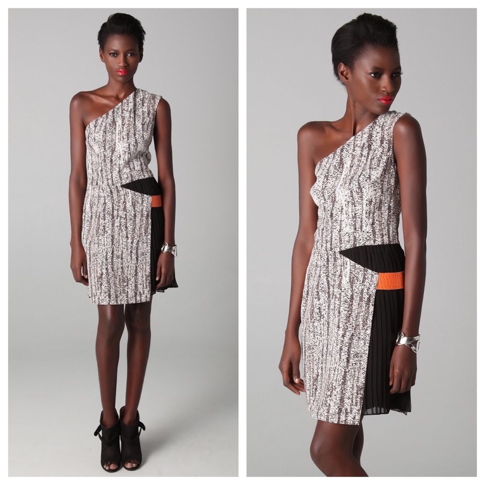 Sachin + Babi one shoulder cocktail dress